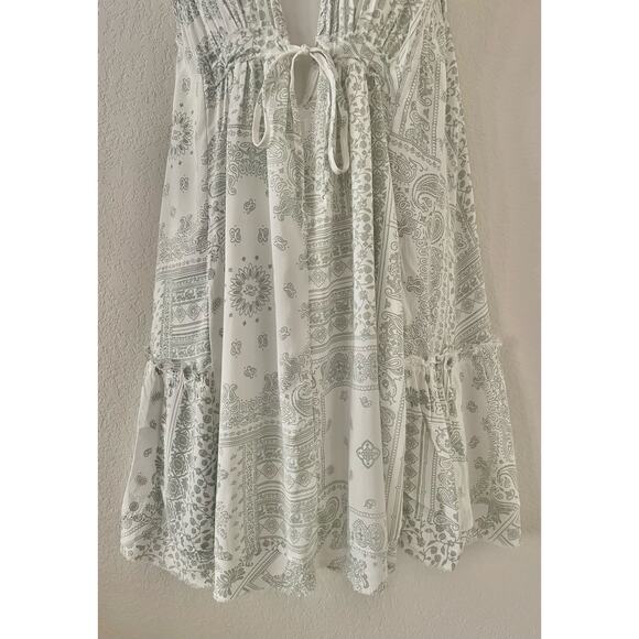 Ocean Drive Summer Surf Beach Dress Floral Paisley Print Lightweight Size Med - Picture 5 of 7